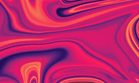 Abstract Liquid Grainy Gradient Background with Hot Pink Swirls 库存插图