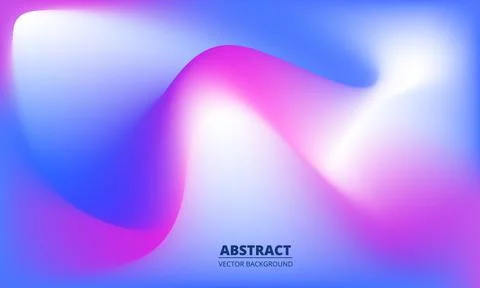 Abstract liquid holographic gradient background. Stock Illustration