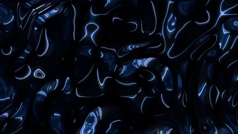 Abstract liquid holographic multicolor neon foil background with bright wavy Stockbeeldmateriaal 125384149