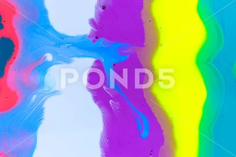 Abstract liquid ink gradient pattern. Fluorescent liquid bright