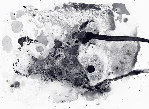 Abstract liquid ink raw background fluid art of moving Stock Illustration