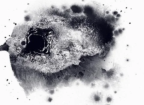 Abstract liquid ink raw background fluid art of moving Stock Illustration