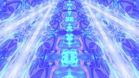 Abstract liquid kaleidoscope animation background Stock Footage 337935487