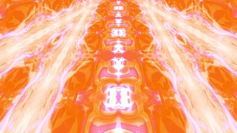 Abstract liquid kaleidoscope animation background Video stock 342285867
