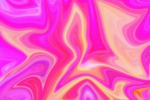 Abstract liquid marble art background with vibrant pink magenta and soft Stock Illustration