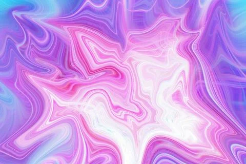 Abstract liquid marble art background with vibrant swirling waves of purple Stock Illustration