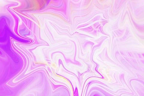 Abstract liquid marble art background with vibrant pink and white swirls Stock Illustration