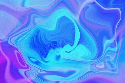 Abstract liquid marble art background with flowing swirl patterns in vibrant 库存插图