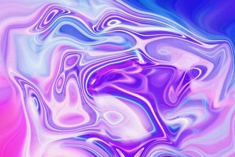 Abstract liquid marble art background with flowing swirl patterns in vibrant イラスト素材