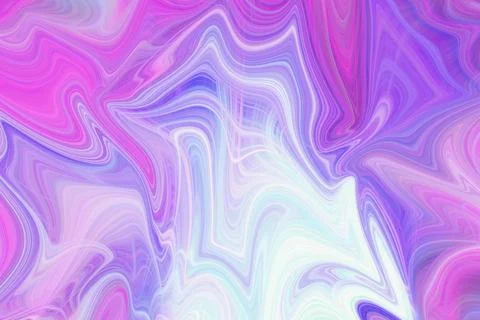 Abstract liquid marble art background with vibrant swirling waves of magent Stock Illustration
