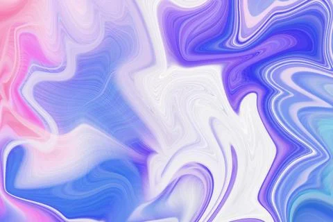 Abstract liquid marble art background with flowing swirl patterns in vibrant イラスト素材