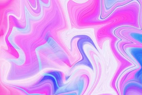 Abstract liquid marble art background with flowing swirl patterns in vibrant イラスト素材