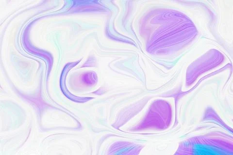 Abstract liquid marble background featuring flowing purple and white swirls Stock Illustration