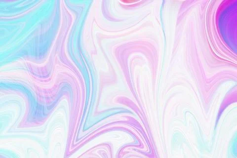 Abstract liquid marble background featuring flowing pastel pink blue Stock Illustration