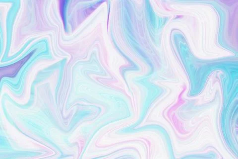 Abstract liquid marble background featuring flowing waves of pastel pink Stock Illustration