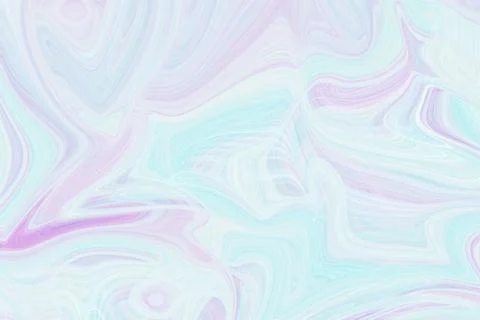 Abstract liquid marble background with flowing swirls of pastel pink Stock Illustration