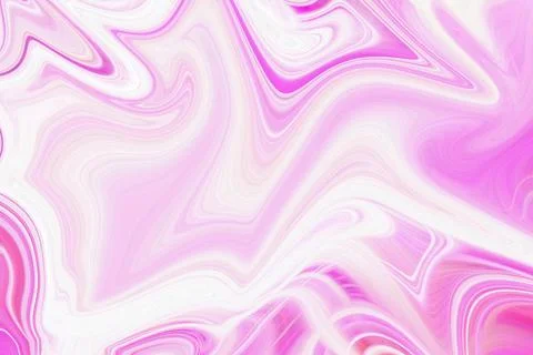 Abstract liquid marble background with flowing swirls of vibrant pink Stock Illustration