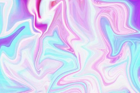 Abstract liquid marble background with flowing waves of iridescent pink 스톡 일러스트