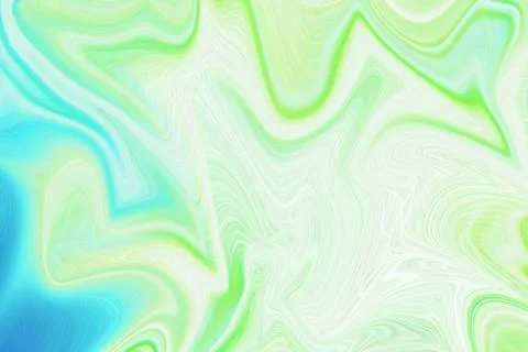 Abstract liquid marble background with flowing waves of vibrant green Stock Illustration
