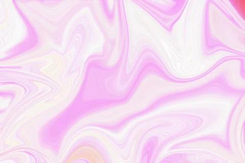 Abstract liquid marble background with fluid swirling patterns of light pink Stock Illustration