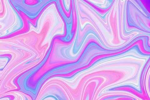 Abstract liquid marble background with fluid swirling patterns in vibrant イラスト素材