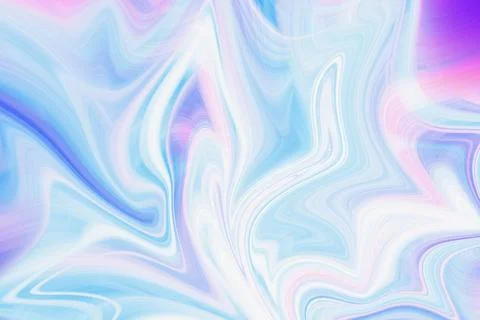 Abstract liquid marble background with fluid flowing swirls of vibrant blue Stock Illustration