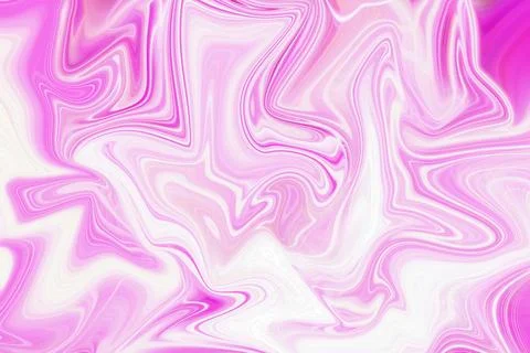 Abstract liquid marble background with fluid swirling pink and white colors イラスト素材