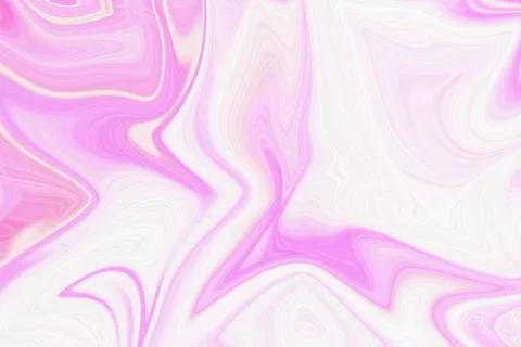 Abstract liquid marble background with soft pink and white flowing curves Stock Illustration