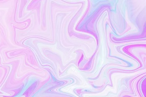 Abstract liquid marble background with soft flowing waves in pastel pink Stock Illustration