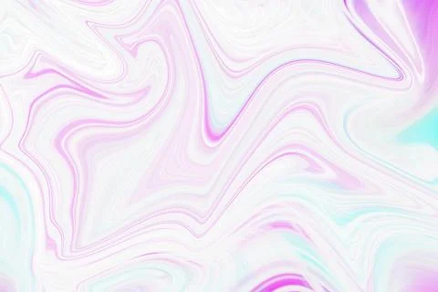 Abstract liquid marble background with swirling pastel pink and turquoise 库存插图