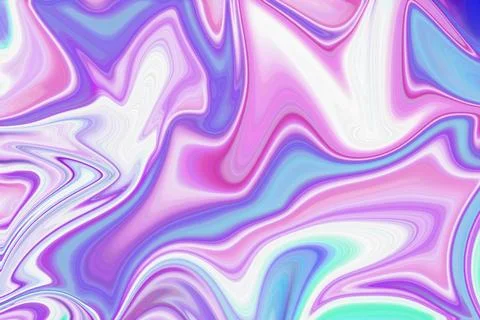 Abstract liquid marble background with swirling fluid waves of vibrant pink Illustrazione stock