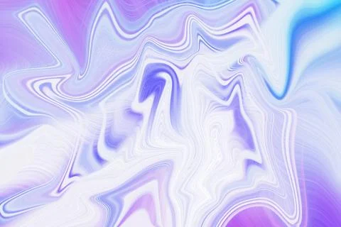 Abstract liquid marble background with swirling purple and blue flowing wave Stock Illustration