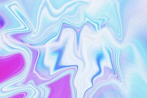 Abstract liquid marble background with swirling blue, purple, and white Stock Illustration