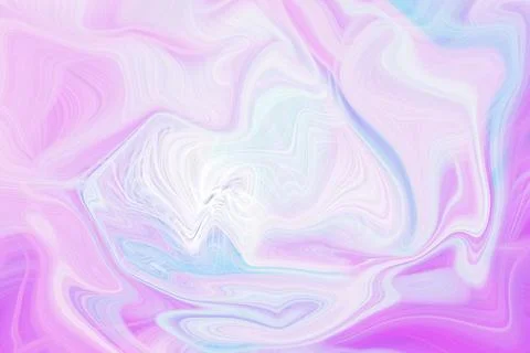 Abstract liquid marble background with swirling light pink and soft blue Stock Illustration