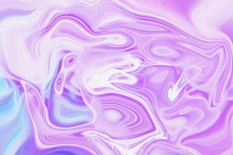 Abstract liquid marble background with swirling purple and lavender flowing Stock Illustration