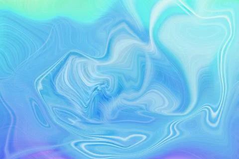 Abstract liquid marble background with swirling blue and teal waves Stock Illustration