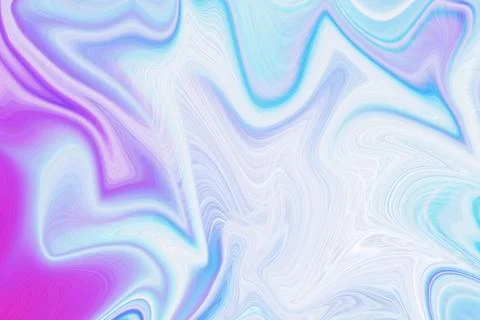Abstract liquid marble background with swirling blue and violet wave pattern Stock Illustration