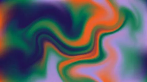 Abstract liquid marble background with vibrant orange and green swirls crea.. Stock Illustration