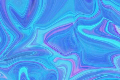 Abstract liquid marble background with vibrant blue and purple flowing wave Stock Illustration