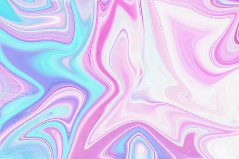 Abstract liquid marble background with vibrant flowing swirls of pastel Stock Illustration
