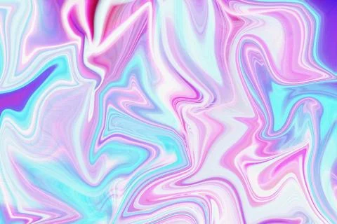 Abstract liquid marble background with vibrant swirling pink purple Stock Illustration