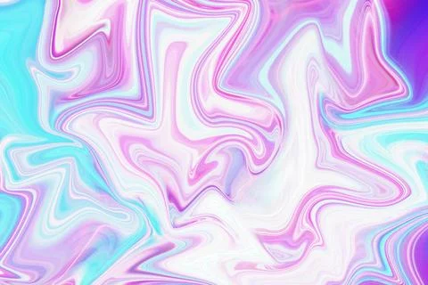 Abstract liquid marble background with vibrant swirling pink purple Stock Illustration