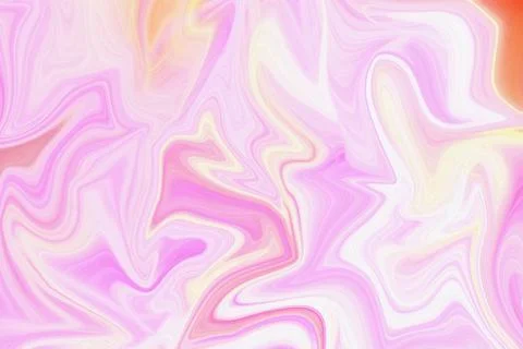 Abstract liquid marble background with vibrant flowing waves of pink magent Stock Illustration