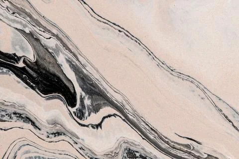 Abstract liquid marble beige background Stock Illustration