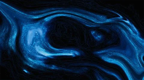 Abstract Liquid Marble Ocean Blue Texture Stock Illustration