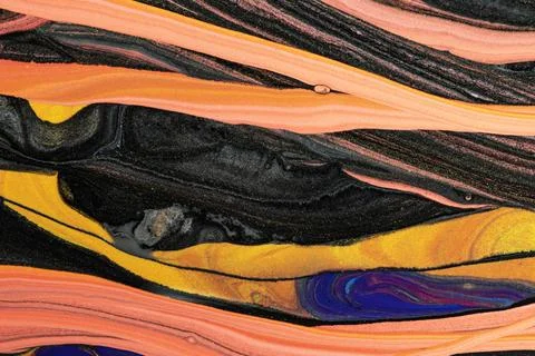 Abstract liquid marble orange background DIY 스톡 사진