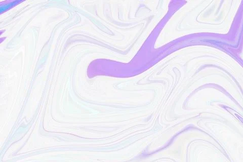 Abstract liquid marble swirl background with flowing soft purple and white Stock Illustration