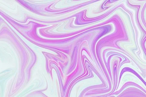 Abstract liquid marble texture background with swirling purple pink Stock Illustration