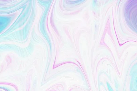 Abstract liquid marble texture background with soft pastel blue and vibrant Stock Illustration