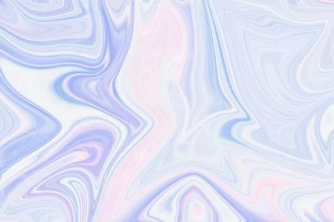Abstract liquid marble texture background with soft pastel blue and pink Stock Illustration